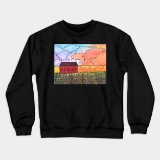 Farmer's Field at Sunset Crewneck Sweatshirt